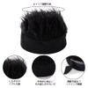 Wig Hat Wig Men Adjustable Short Hair Wig Cap Black
