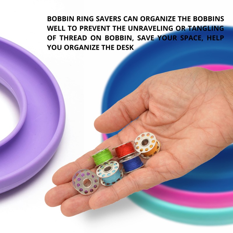 4 Pack Round Bobbin Holder Bobbin Organizer Bubbin Organizer Keeper