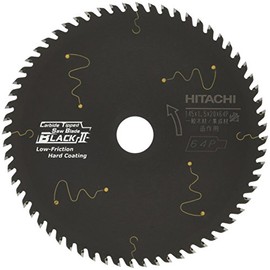 Hitachi Koki Black II Carbide Tipped Saw Blade for Circular Saws & Dust Collector, Hole Diameter 0.8 inch (20 mm)
