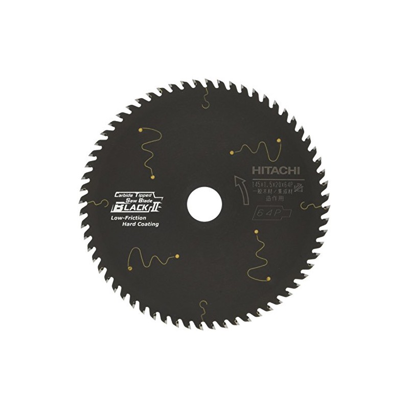 Hitachi Koki Black II Carbide Tipped Saw Blade for Circular
