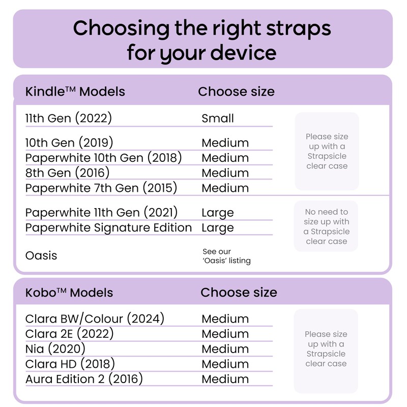 Strapsicle Kindle Hand Strap | Pack of 2 Hand Straps