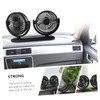 ULTECHNOVO 1Pc Portable Car Fan Dual Head Electric Cooling Fan