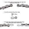 GZDAOXIA 5 Pairs of Bicycle Chain Links, Chain Lock Bicycle,