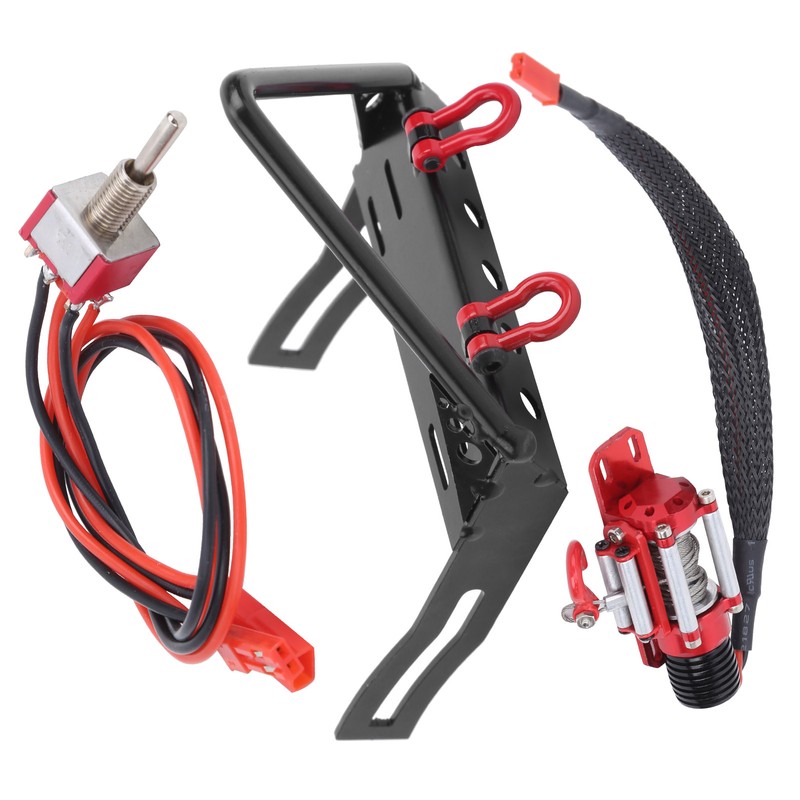 Metal Front Bumper with Winch Set Remote Control Accessory Fit