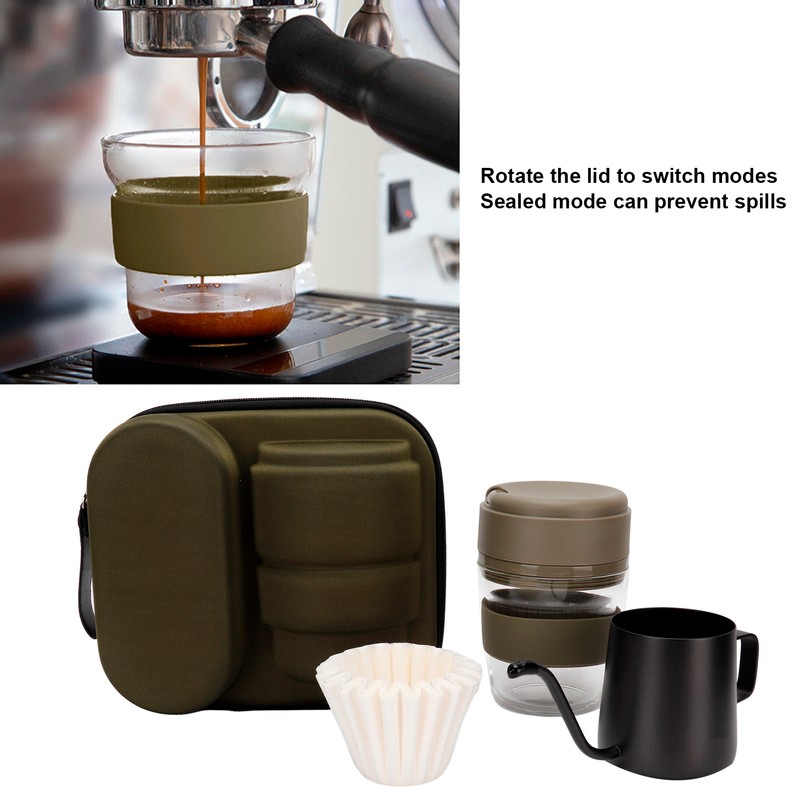 Hand Brewed Coffee Pot Set Travel Manual Coffe Maker with