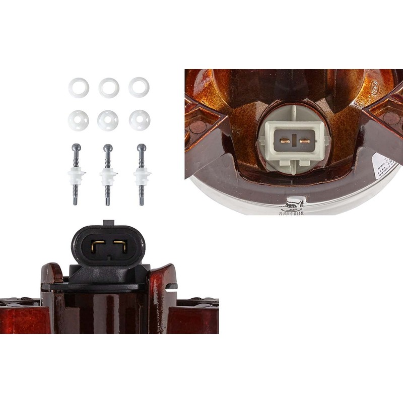 HELLA 1K0 247 043-001 DE/FF/Halogen-Headlight - 90mm Performance - 12V