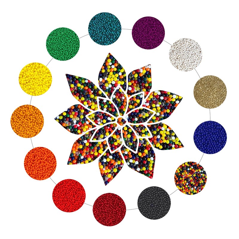 trendfinding 100 g water-retaining deco granules colourful, grain size 3.5-4