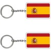 Juego de 2 llaveros con bandera de España (España), España,