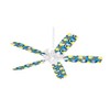 Tropical Fish 01 Blue Medium - Ceiling Fan Skin Kit