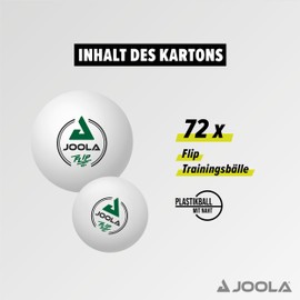 JOOLA Unisex's Flip 40+ 72 Tt-Balls, White, One Size