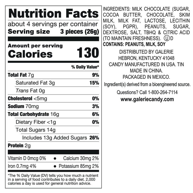 Reese's, Peanut Butter Cup, Heart Tins, Assorted Designs, 12 Count,