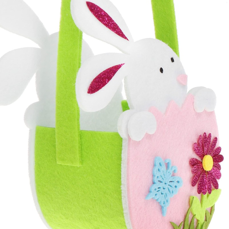com-four® Felt Easter Basket for Filling - Felt Bag Easter