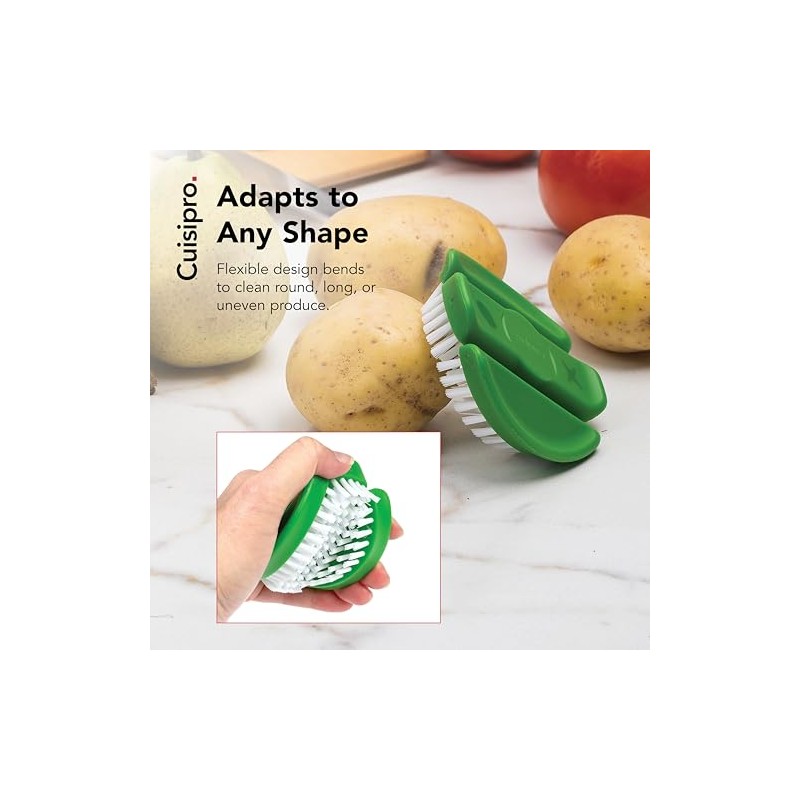 Cuisipro Flexible Vegetable Brush, Green