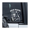 MYMKO Stay Back Decal, Angry Cat Car Window Decals, 6