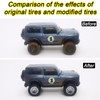 6 Set Wheels and Tires Kit Simulation 1/64 Model Trucks