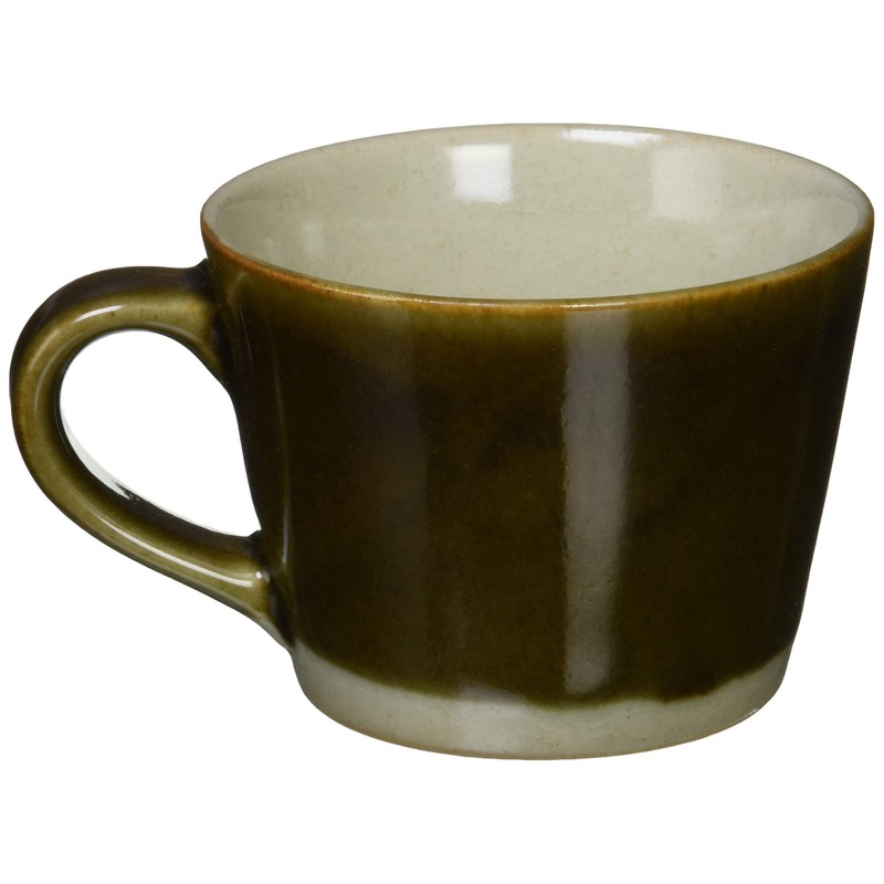 つかもと(Tsukamoto) デミタスカップ ブラウン 200ml 益子焼 コーヒーカップ 伝統釉シリーズ 皮鯨釉 KKC-8