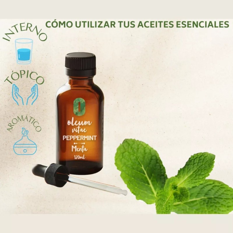 Oleum Vitae Aceite Esencial 100% Puro De Menta 120ml