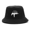 Welcome to Alabama Uzi Sub Machine Gun Bucket Hat Black