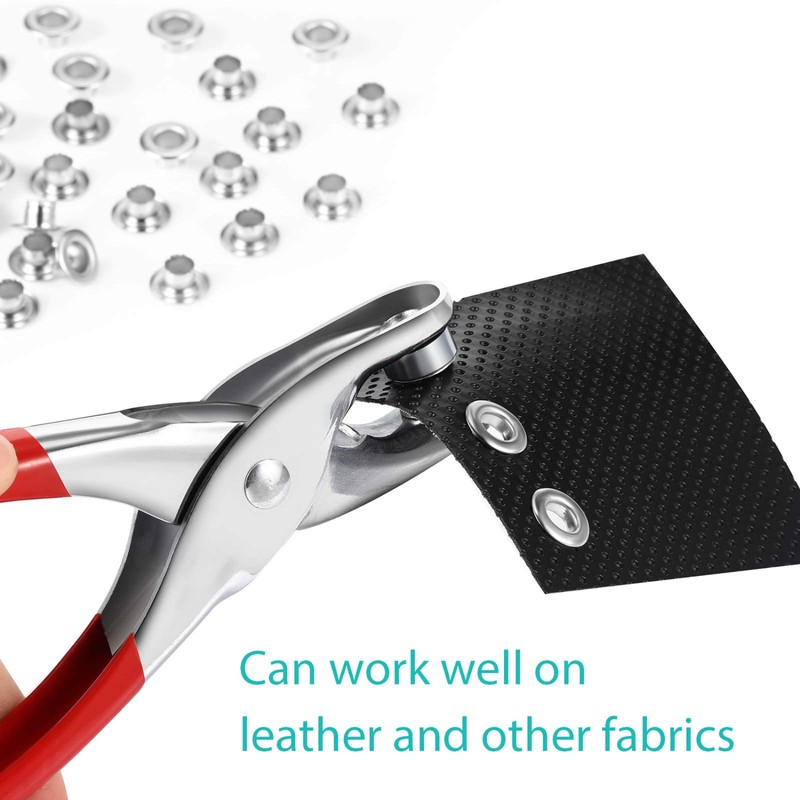 Mudder 301 Pcs Grommet Eyelet Pliers Tool Kit, Fabric Leather