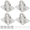 Heavy Duty Pad Eye Plate Staple Ring Hook Loop U-Shaped