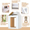 Hzzycaxli 12x12x14 Inch Tall Cake Boxes with windows,10in 12in Tall