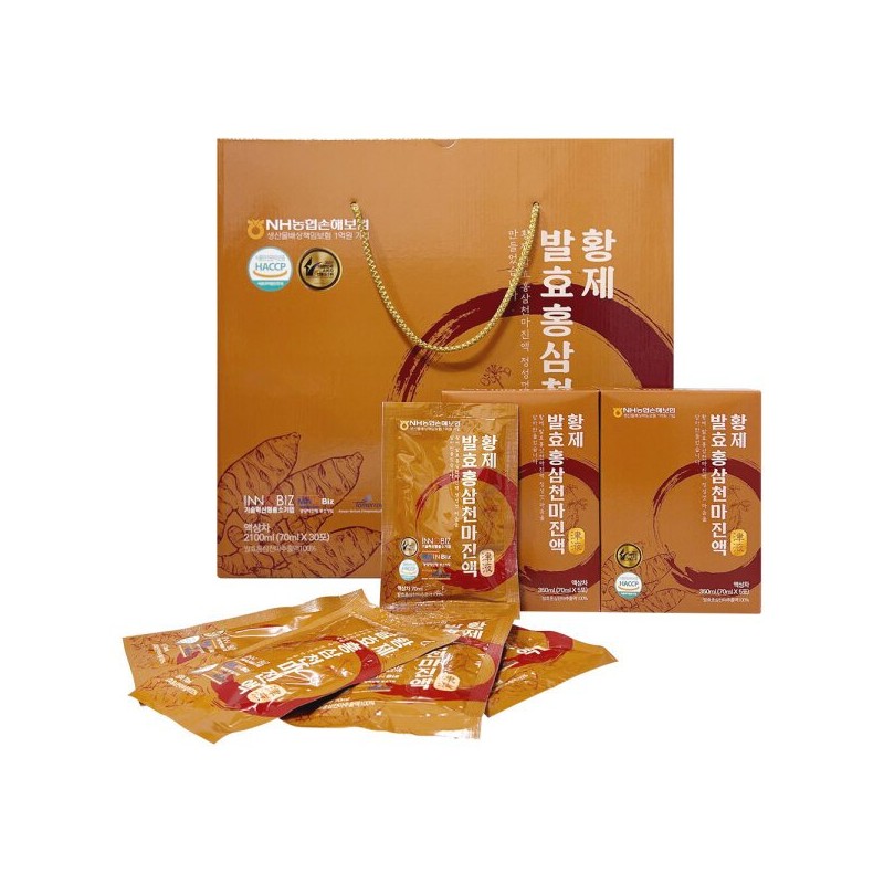 Duzon Health 더존건강 황제 발효홍삼 천마 진액 1개 2100ml(70mlx30포) Duzon