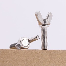 M4-0.7 x 20mm (25 pcs) Stainless Steel Wing Bolts Screws, 304 Stainless Steel 18/8, Thumb Bolts Screws, Butterfly Nuts, DIN316