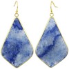 mookaitedecor Blue Aventurine Stone Dangle Drop Earrings for Women, Blue
