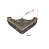 sourcing map Desk Corner Protector Table Edge Protector Cover Metal