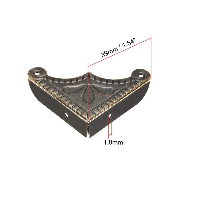 sourcing map Desk Corner Protector Table Edge Protector Cover Metal