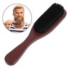 WOONEKY Wooden Beard Grooming Brush for Men Boar Bristle Detangling