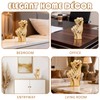 Runziti Gold Heart Hand Sculpture, Modern Ceramic Love Finger Statue