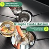 Kitchen Sink Drain Strainer, Sink Strainer, 3 in 1 Kitchen