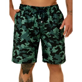 KAILUA SURF Big and Tall Mens Swim Trunks, 9" Mens Designer Bathing Suit Boardshorts
