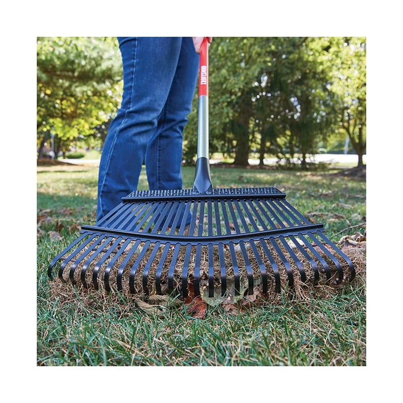 25-Tine Aluminum Handle Lawn Rake