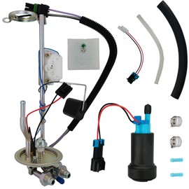 High Flow 450LPH Fuel Pump Module with AN Fittings & Sending Unit Compatible with 1973-1991 Chevy GMC C/K Series Trucks LS/LT Engine Swap Ready (In-Tank Hanger Assembly)
