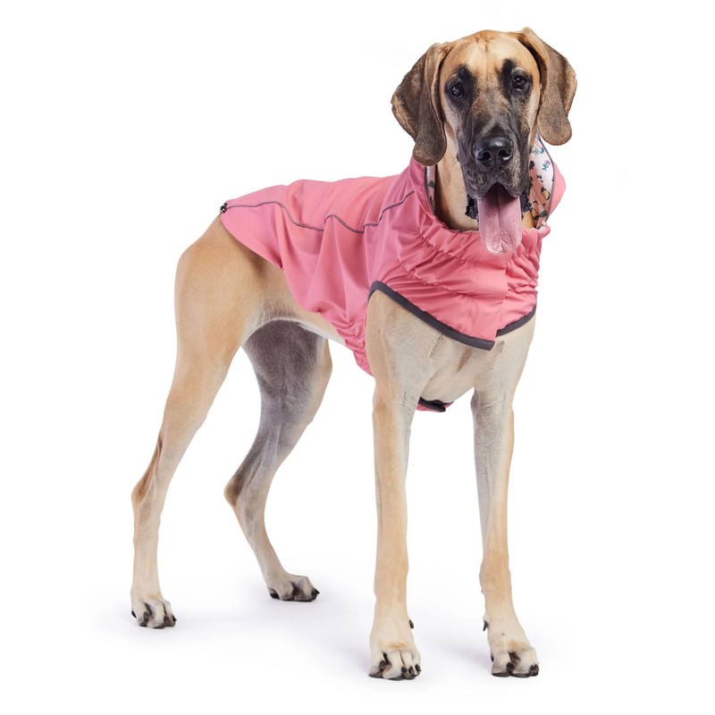 GF Pet Reversible Elasto-Fit Raincoat - Pink/Pink - M