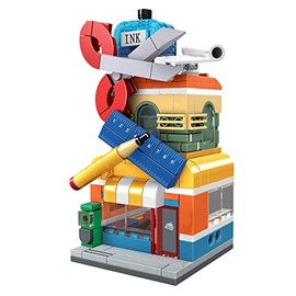 Brick Loot Exclusive Mini City Art School Supply Store - Custom Designed Model - Compatiable with All Major Building Block Brands - 220 Pieces