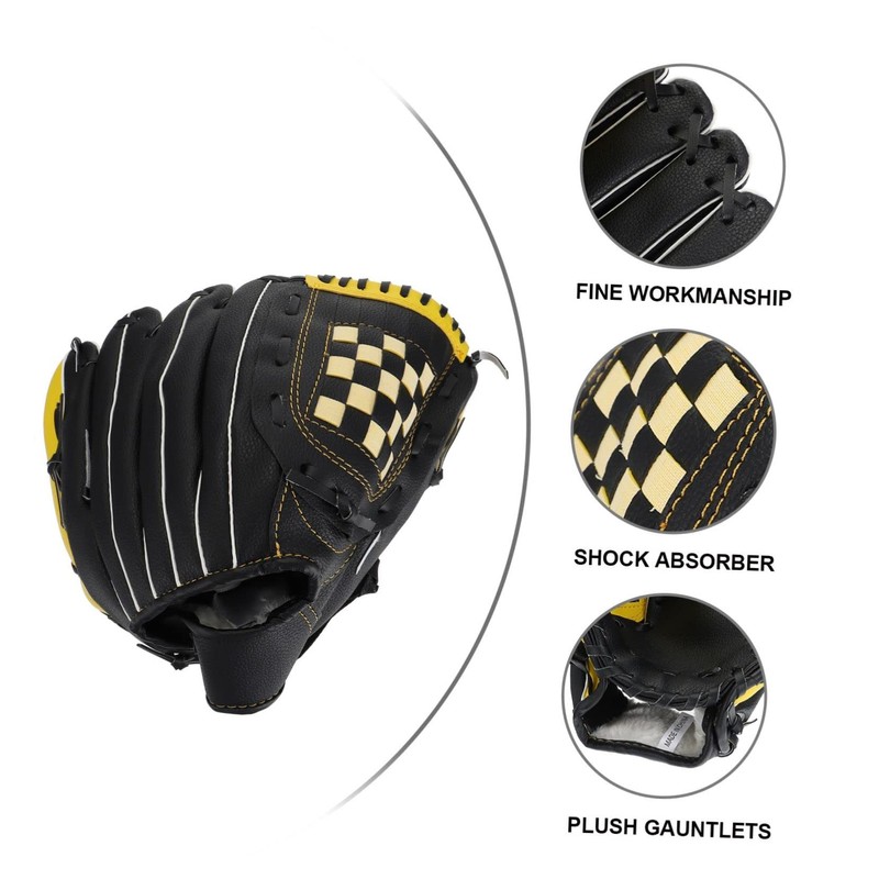 Mikinona 1Pc Softball Baseball Glove Lightweight Protective Mitt for Youth