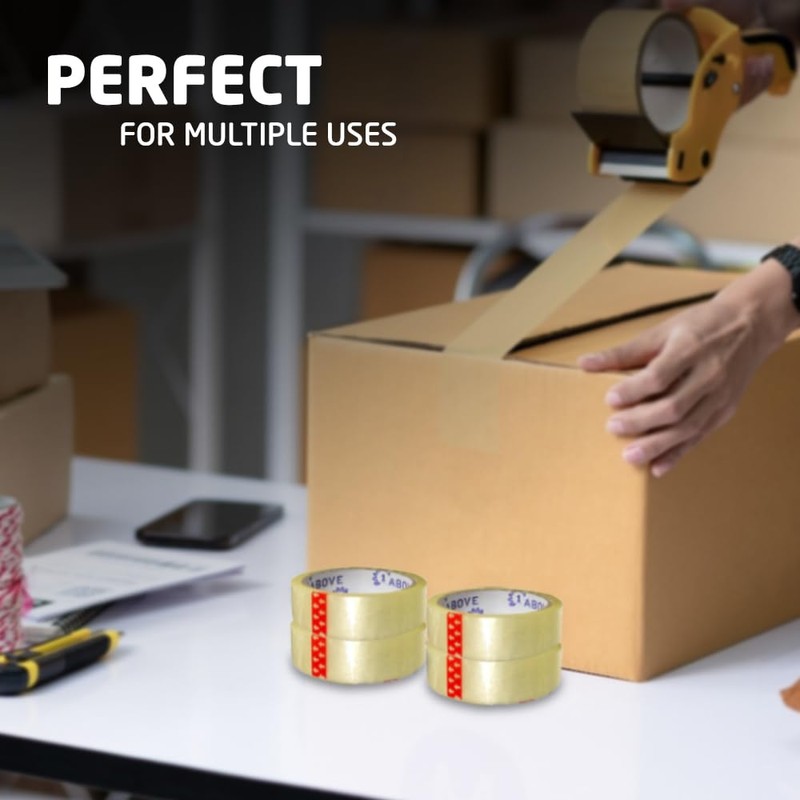 1ABOVE 3 Rolls Cellotape for Packing, 24mm x 40m, Strong