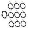 10Pcs Thermistor Sensor NTC Temp Temperature Probe 5x25mm Cylindrical Head