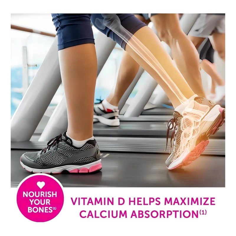 Caltrate Salud Ósea Calcio 600 + D3 120 Tabletas, Americano