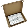 12 PCS Triangle Corner Brackets,Angle Support for Furniture Fastening (White)