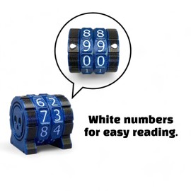 Life Counter - Game Counter - HP Tracker for TCG, CCG, TTRPG, Board Games, Card Games... (2 Gold Rings+White Numbers)