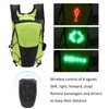 LED Wireless Remote Control Turn Signal Warning Light Backpack Bag