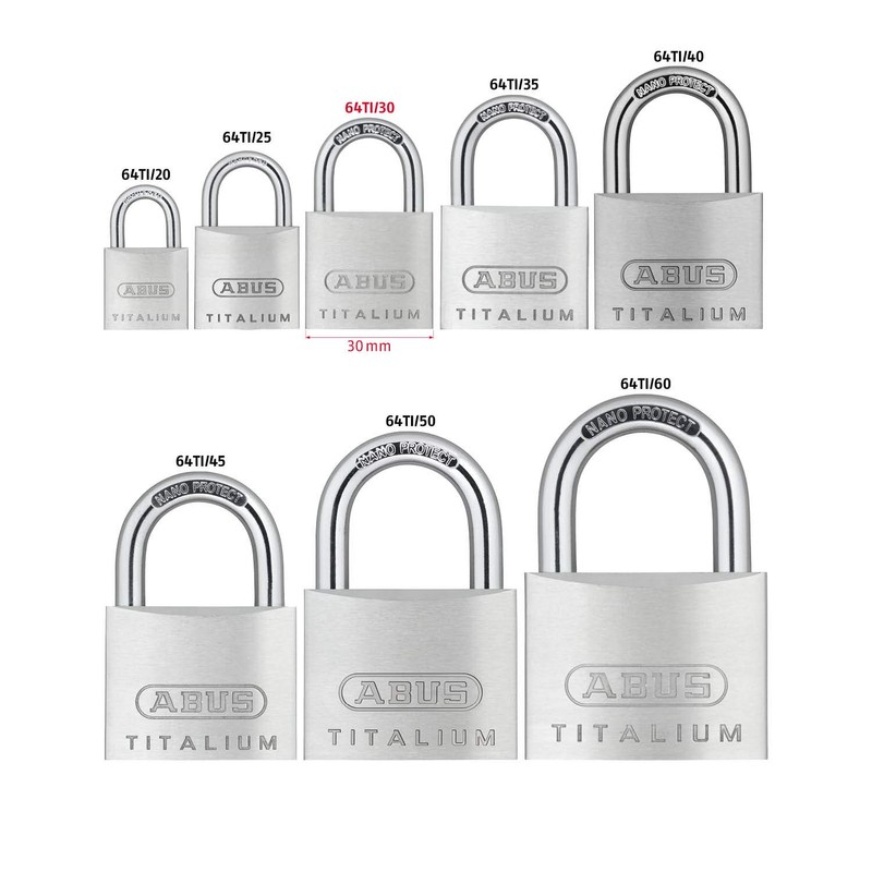 Abus 64ti/30mm Titalium Padlock KA