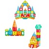 ZUMMY Kids Magnetic Building Blocks Tile Set (60 Piece)