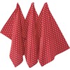 REDBEST Tea Towel, Drying Cloth Dots Pack of 3, 100%