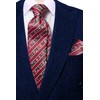 Hi-Tie Christmas Ties for Men Vacation Holiday Tie Pocket Square