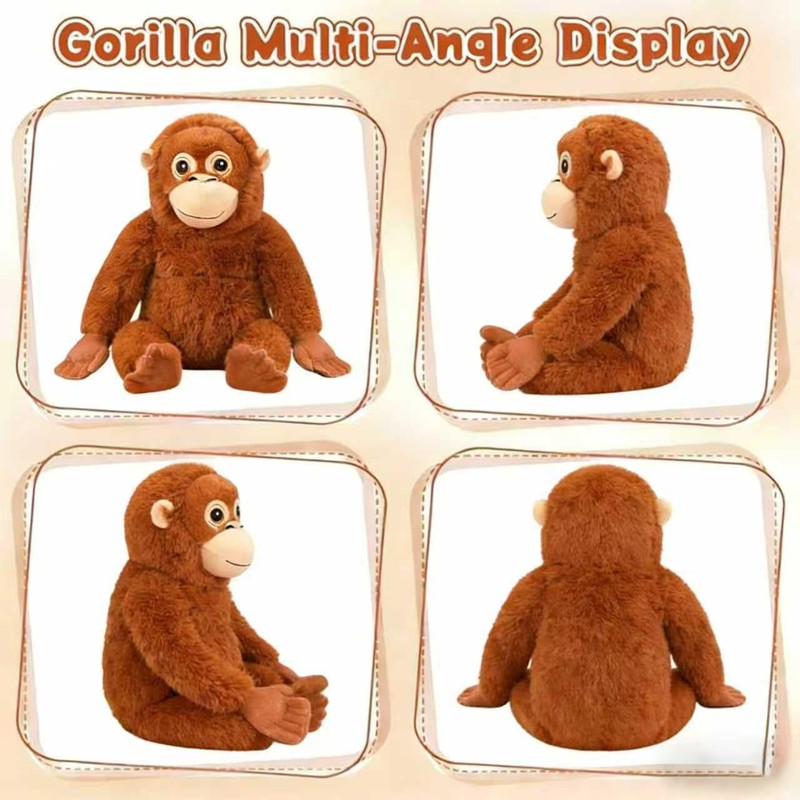 Babylounger Punch Monkey Plush,Orangutan, Gorilla Plush, Gorilla Stuffed Animal for